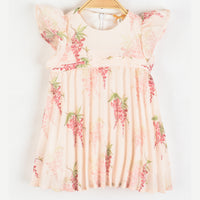 Flower Pleated Dress