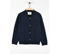 Melange Knit Pocket Sweater