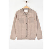 Melange Knit Pocket Sweater