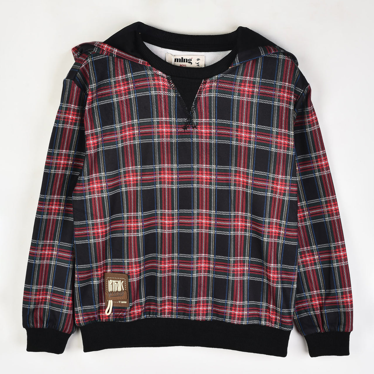 Melange Check Sweatshirt