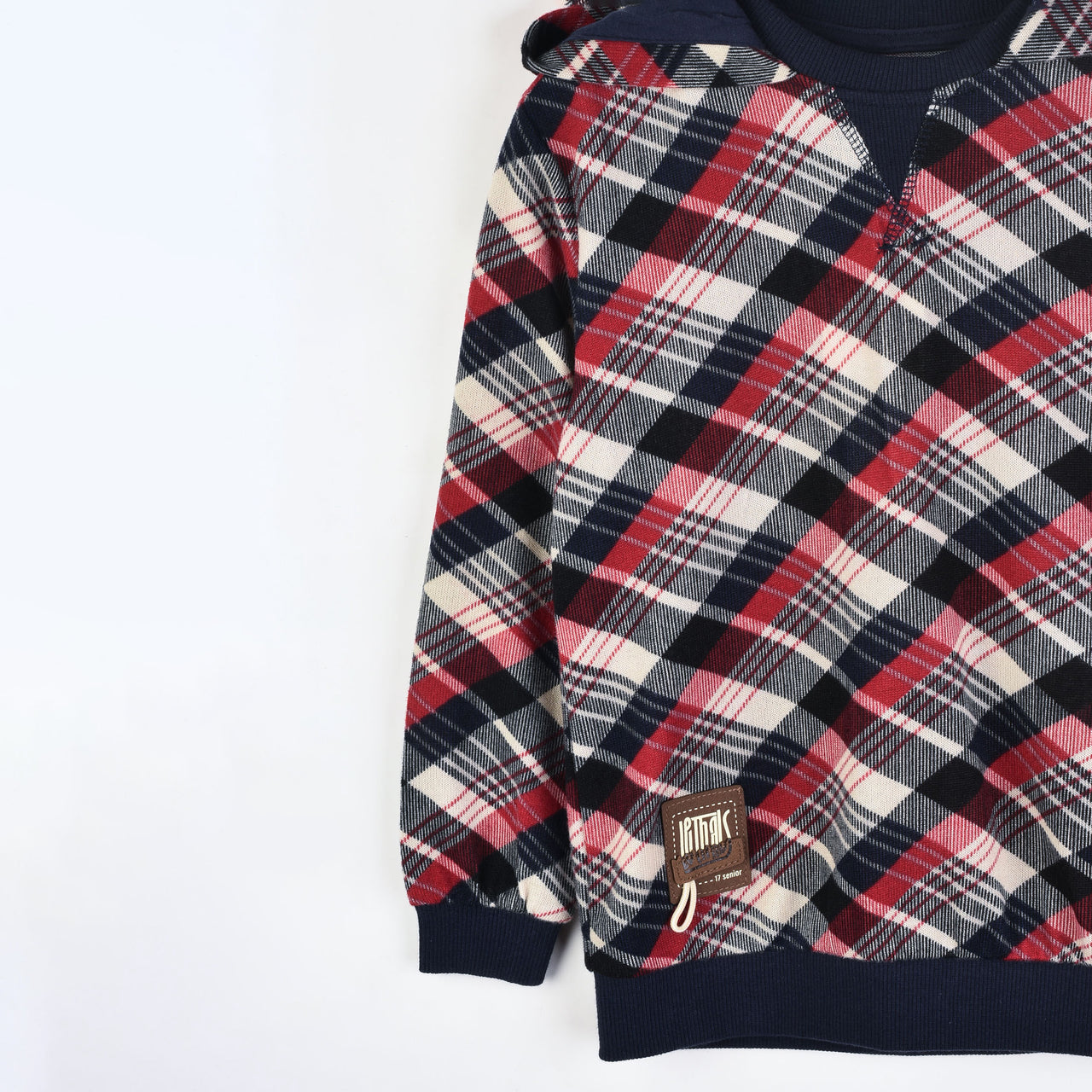 Melange Check Sweatshirt