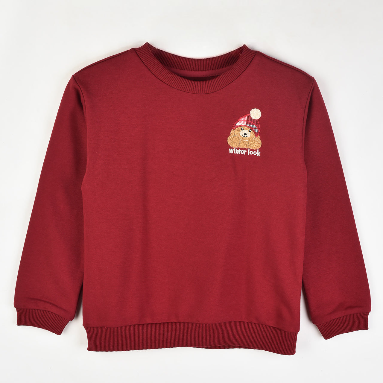 Melange Teddy Check Sweatshirt