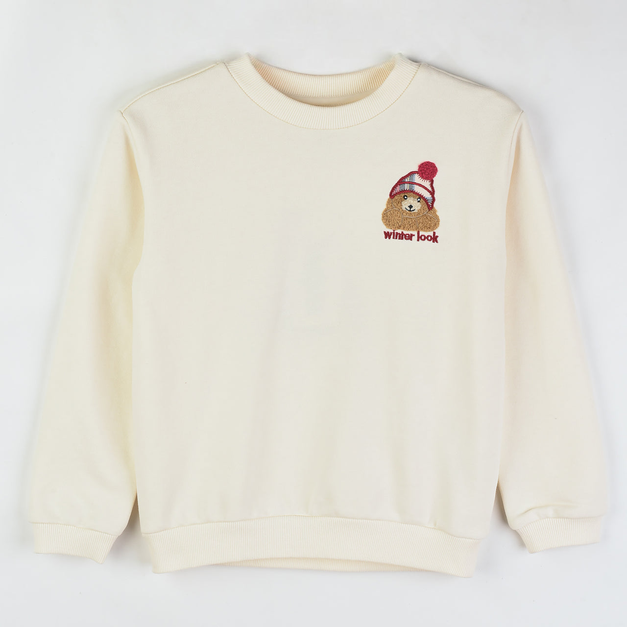 Melange Teddy Check Sweatshirt