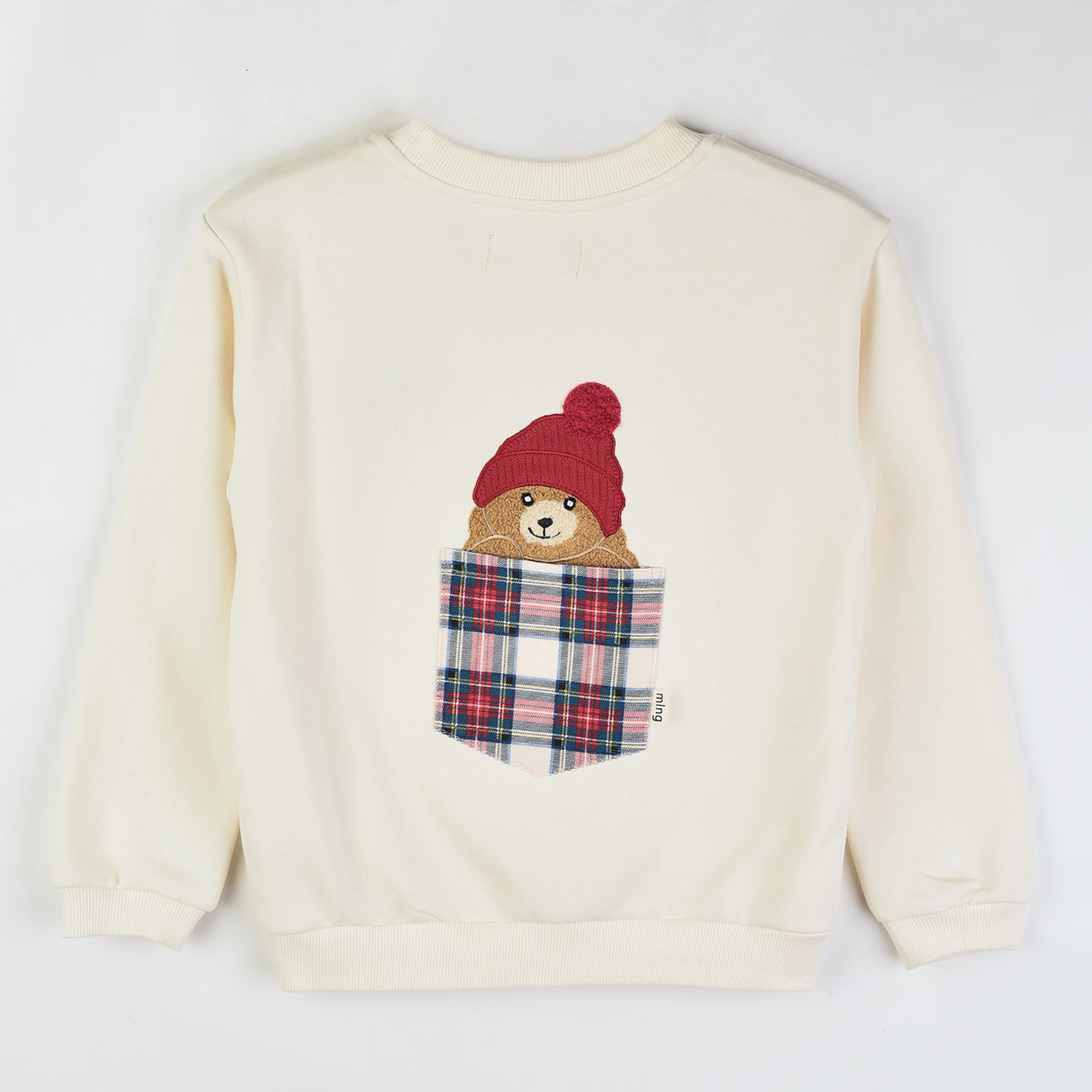 Melange Teddy Check Sweatshirt