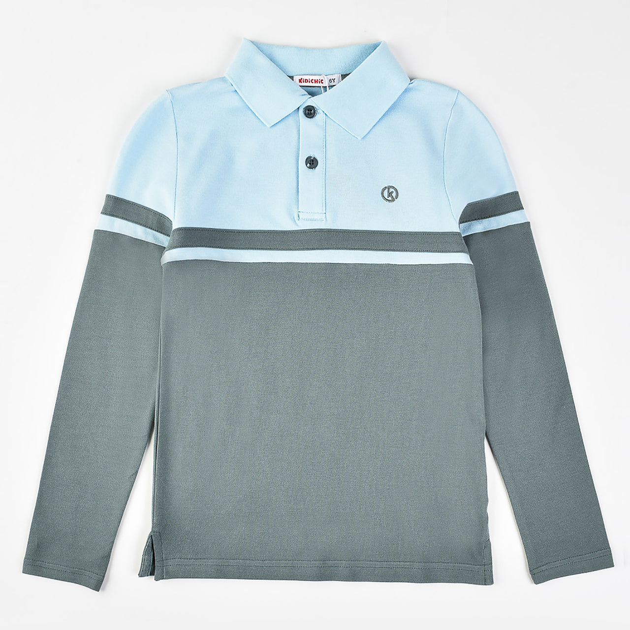 Boys LS Stripe Polo