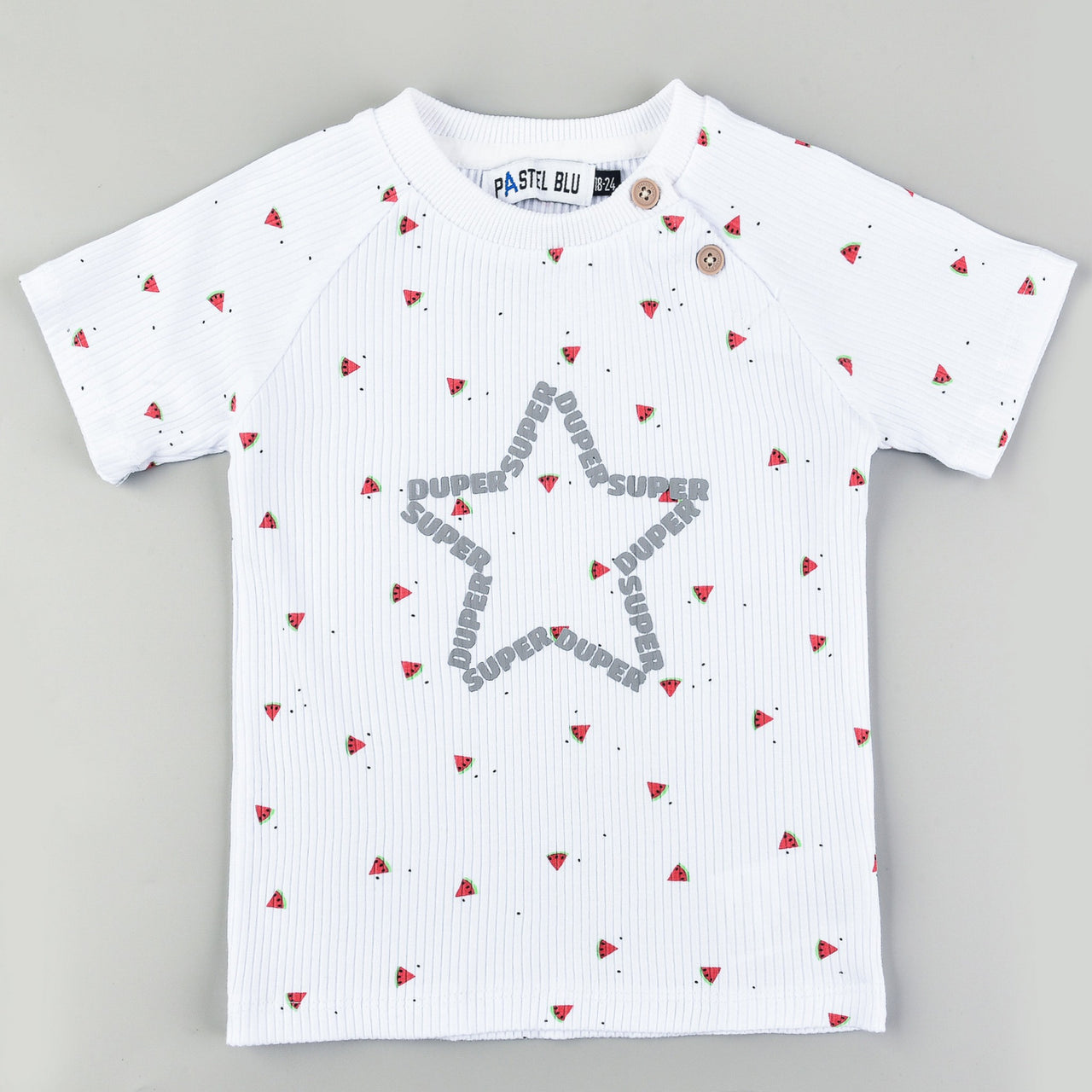 SS Rib T-Shirt With Art