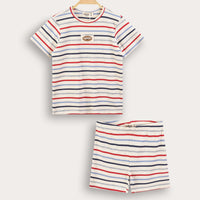 Melange SS Stripes Rib PJ Set