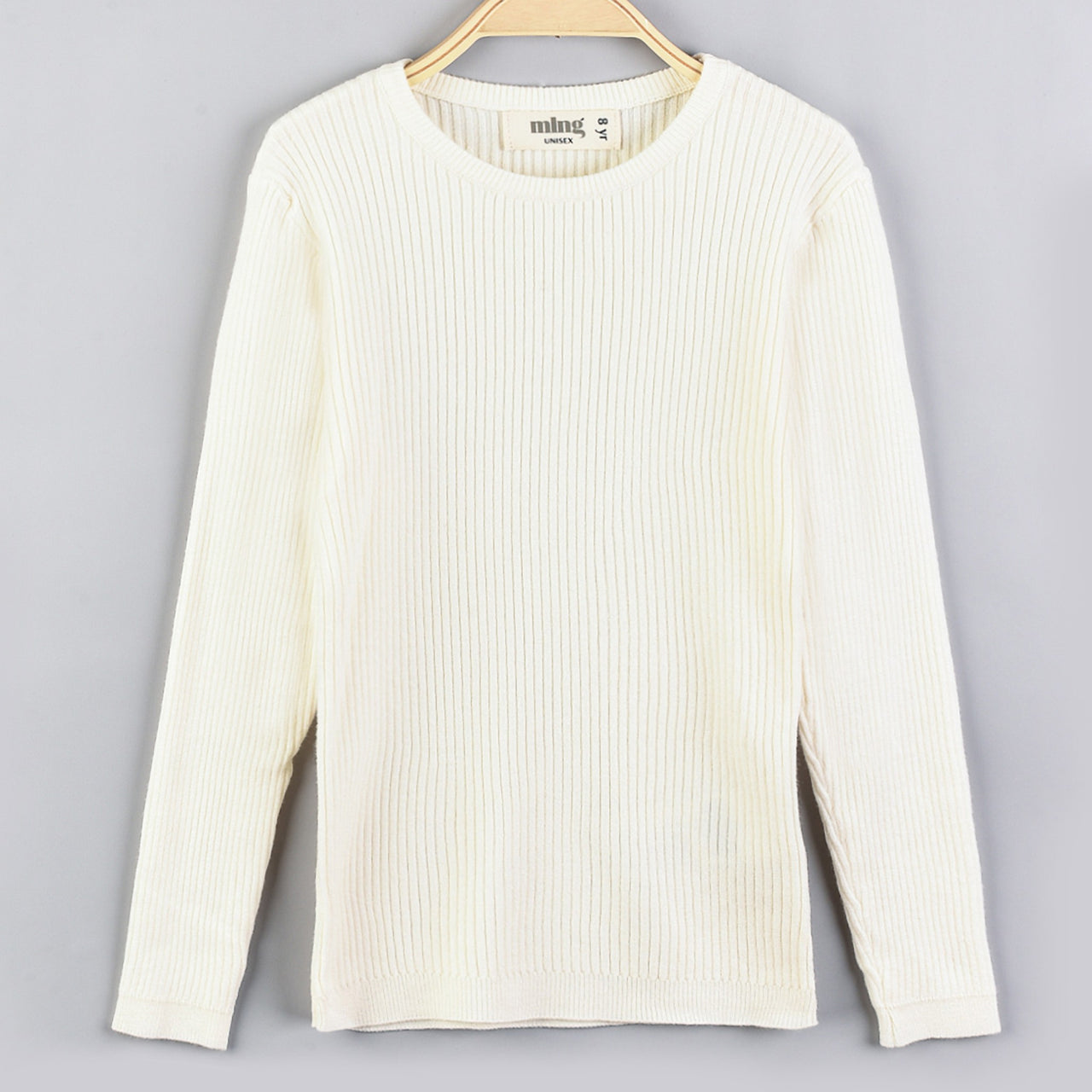 Melange Basic Rib Knit Top