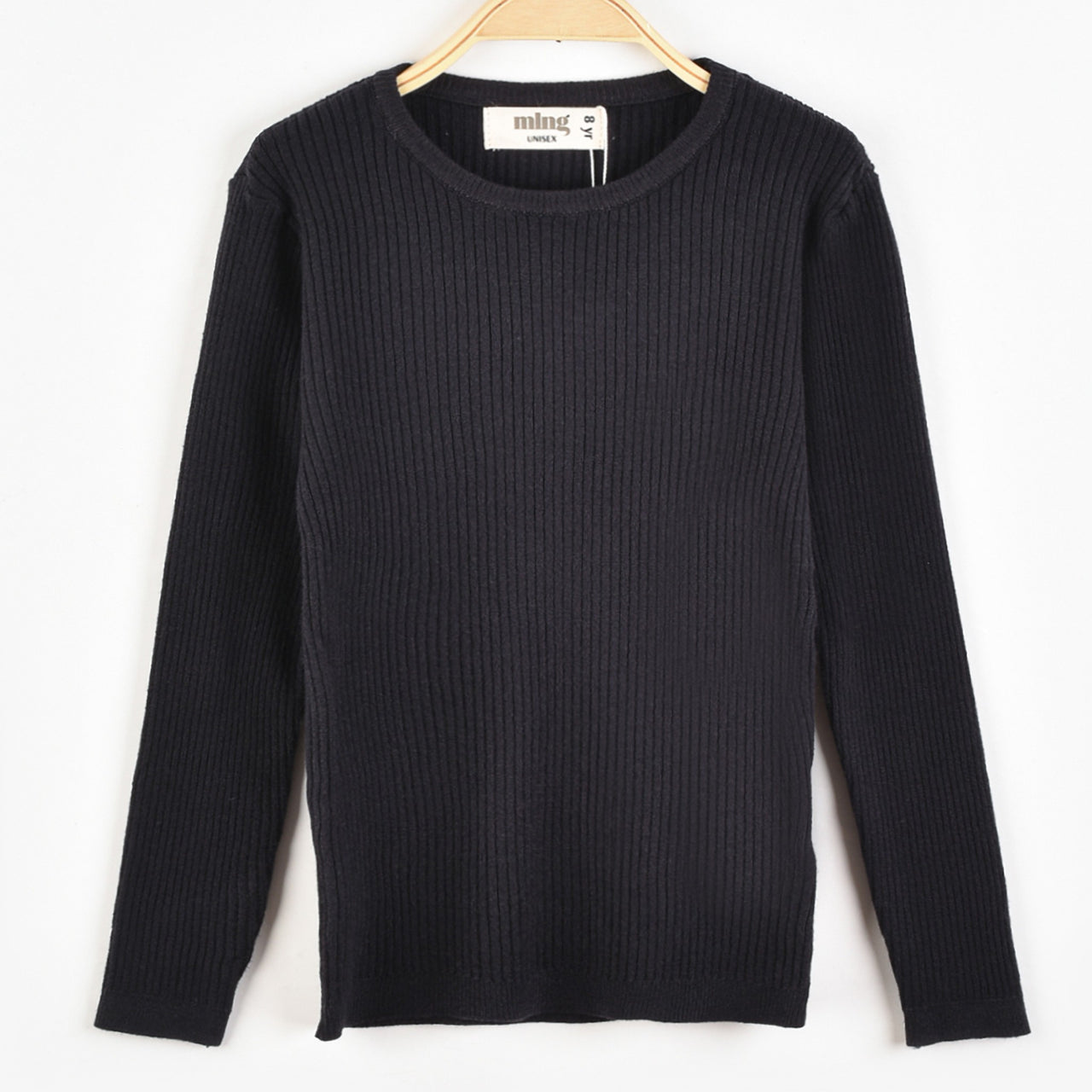 Melange Basic Rib Knit Top
