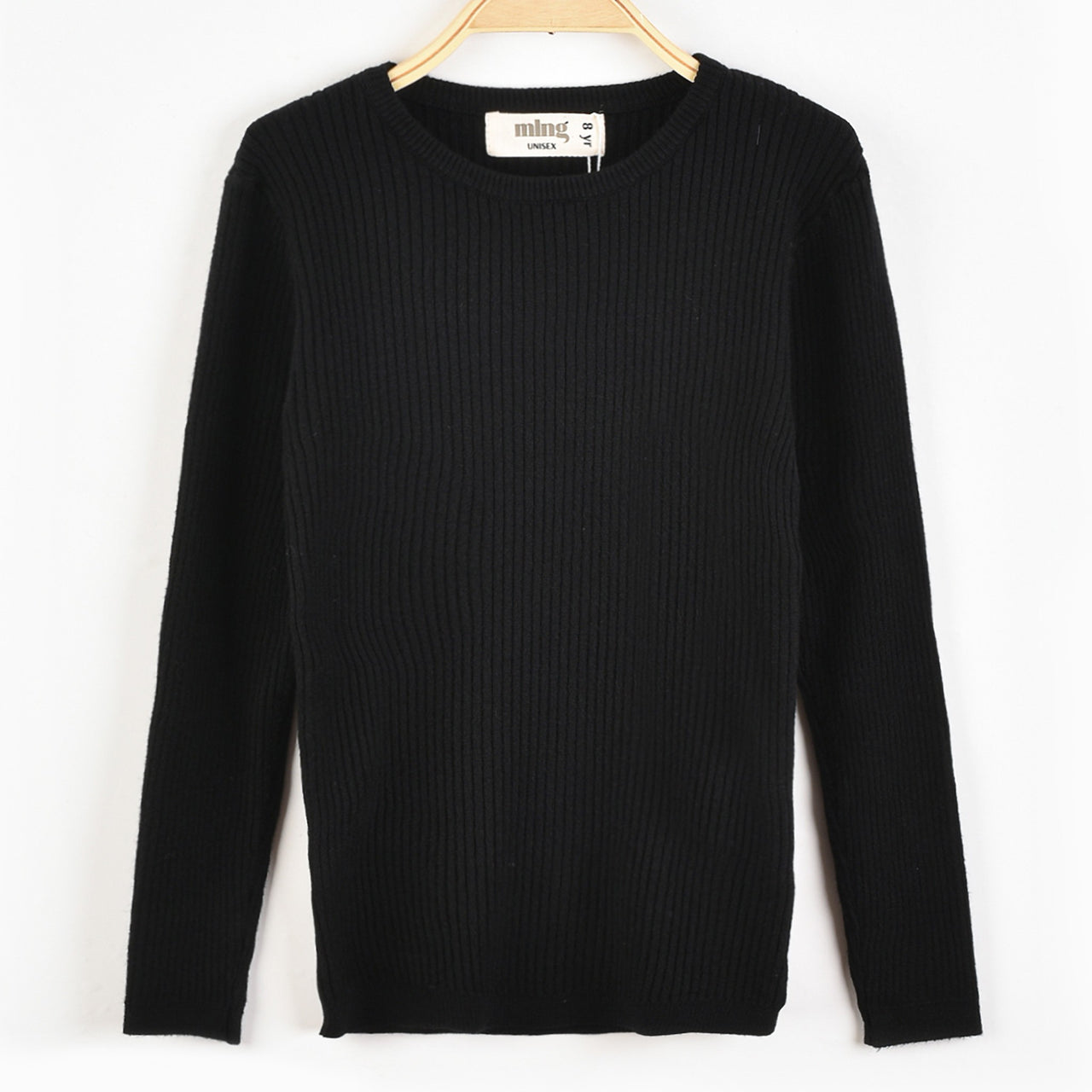 Melange Basic Rib Knit Top