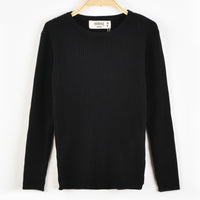 Melange Basic Rib Knit Top