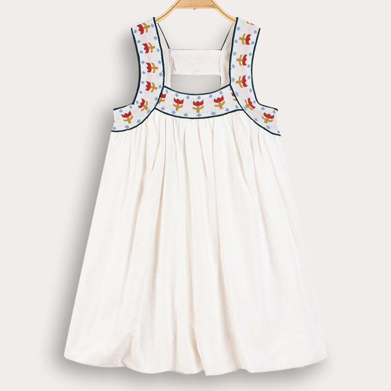 Melange Crochet Straps Jumper