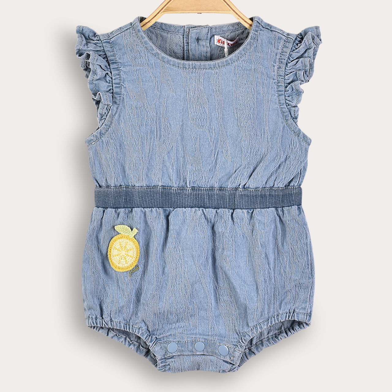 Stone Wash Ruffle Overall