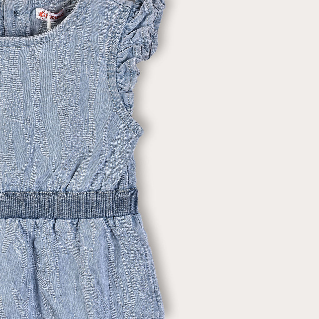Stone Wash Ruffle Overall