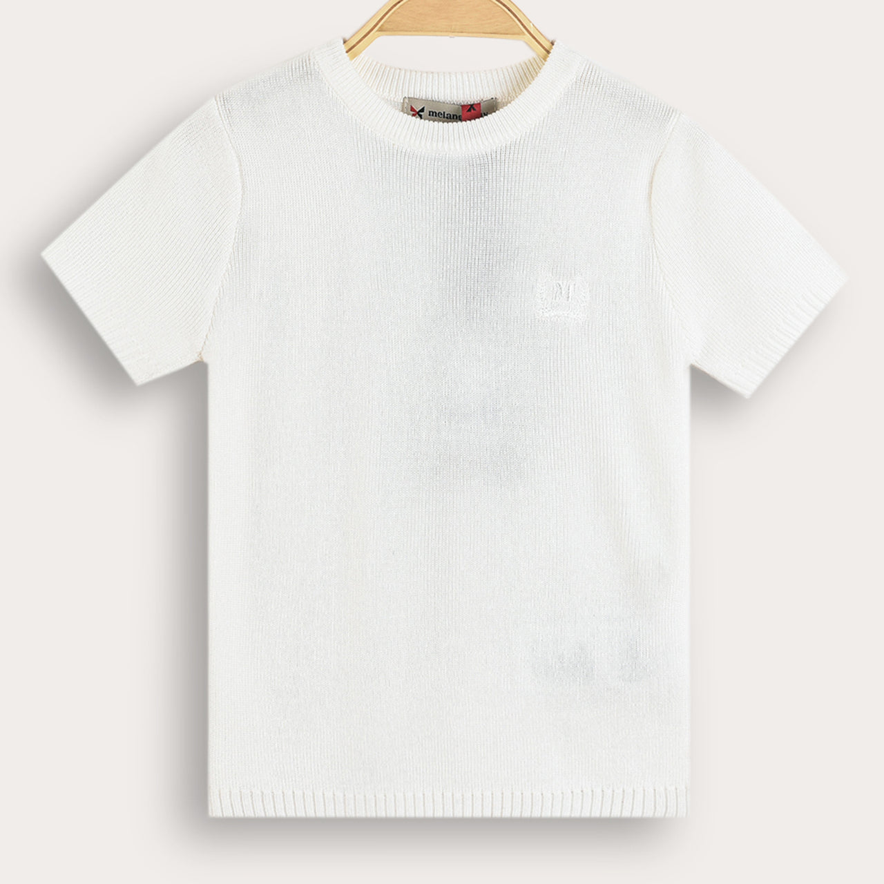 Melange Knit Basic Shirt