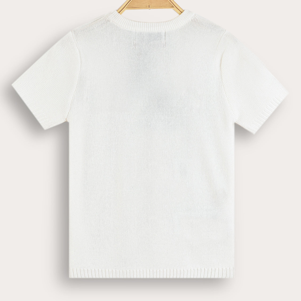 Melange Knit Basic Shirt