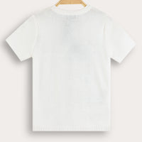 Melange Knit Basic Shirt
