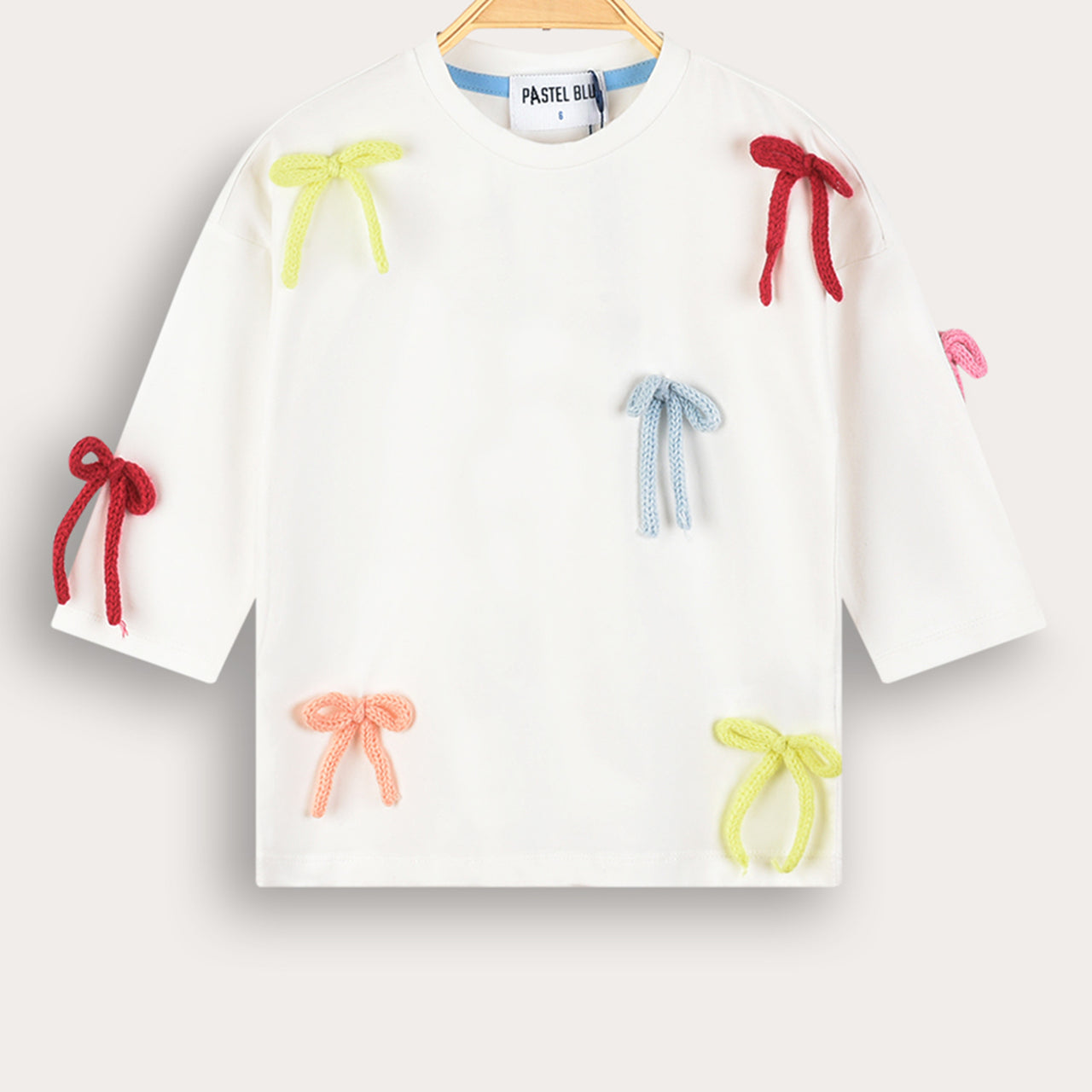 Girls Stripe Bow Tie Shirt
