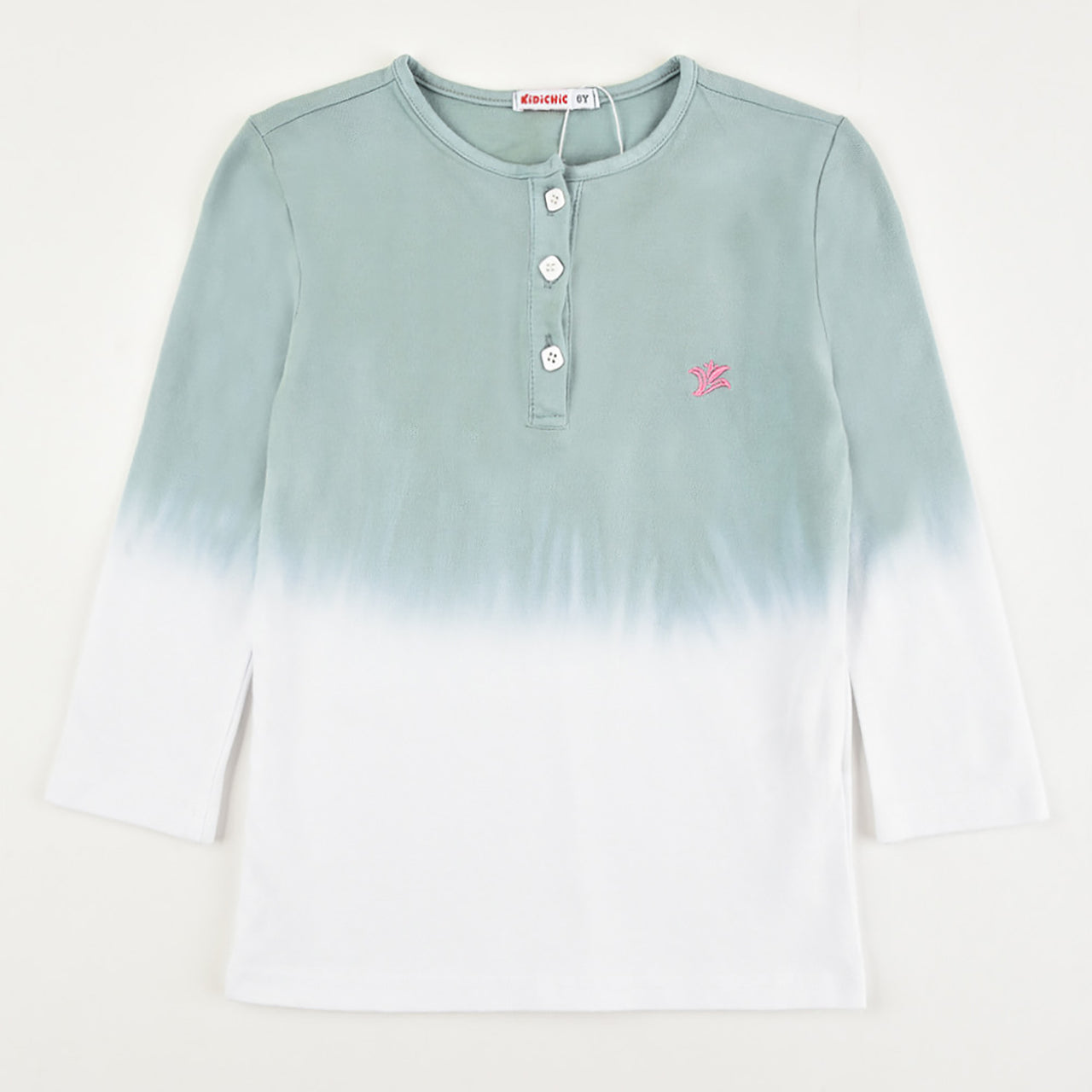 Girls Dip Dye Henley