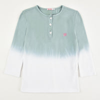 Girls Dip Dye Henley
