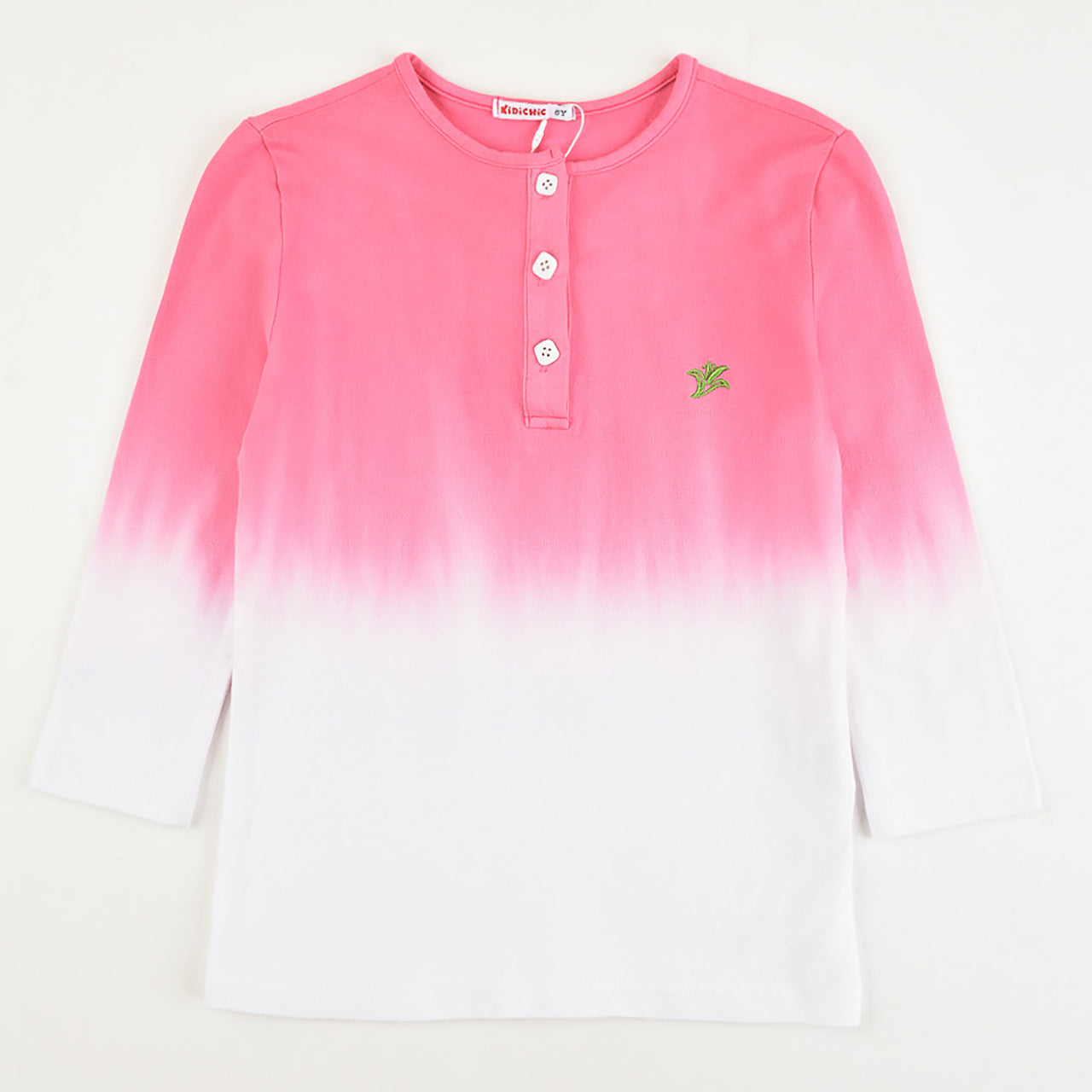 Girls Dip Dye Henley