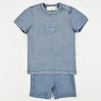 Melange Jeans Wash Baby Set