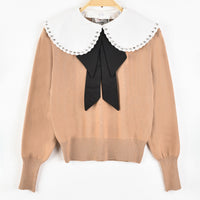 Melange Collar Sweater