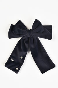 Hadas Velvet Beads Bow Clip