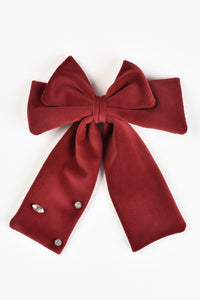 Hadas Velvet Beads Bow Clip