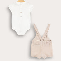 Melange Striped Baby Set