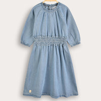 Denim Smocked Dress