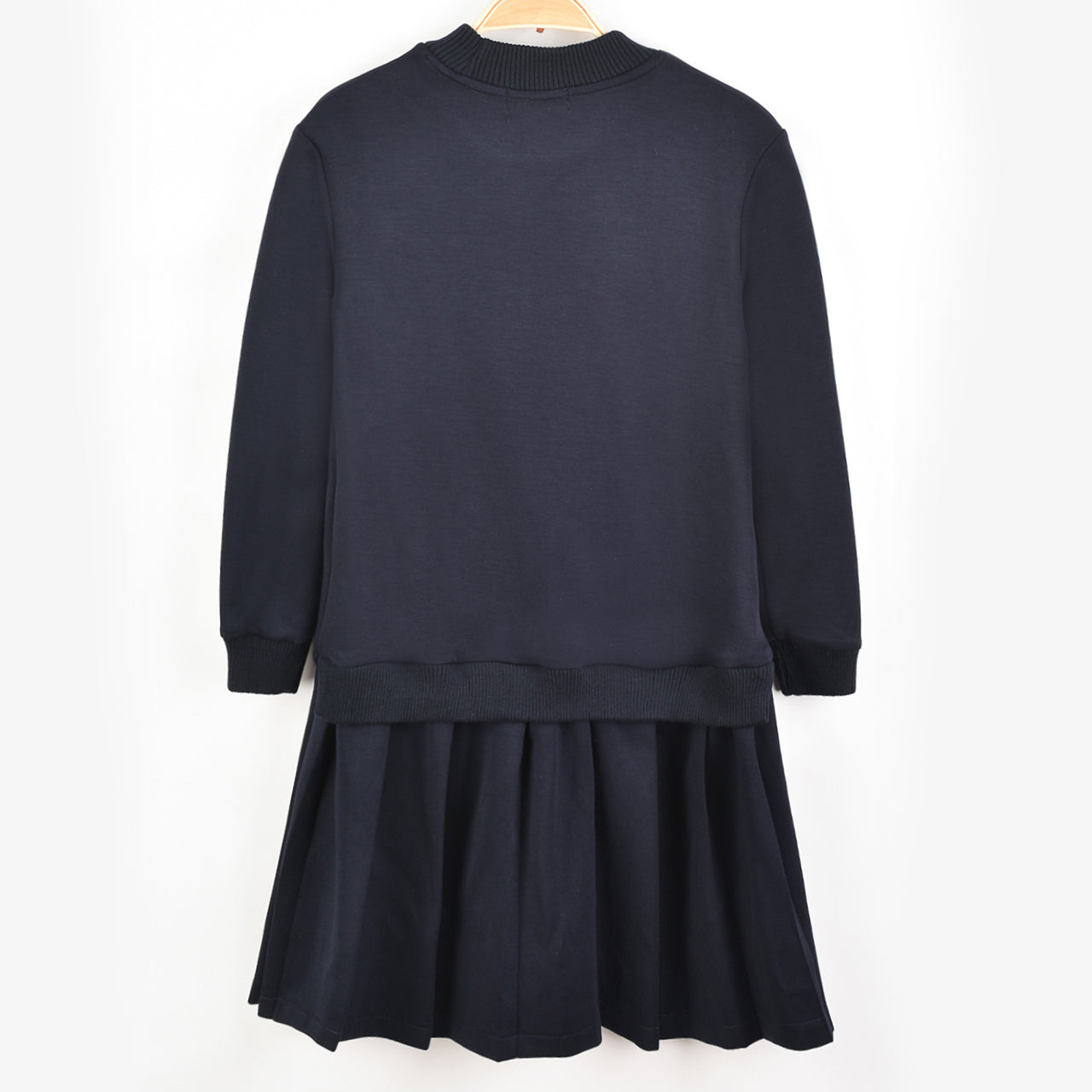 Melange Velour Logo Dress