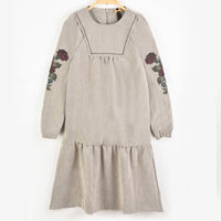 Velour Floral Dress