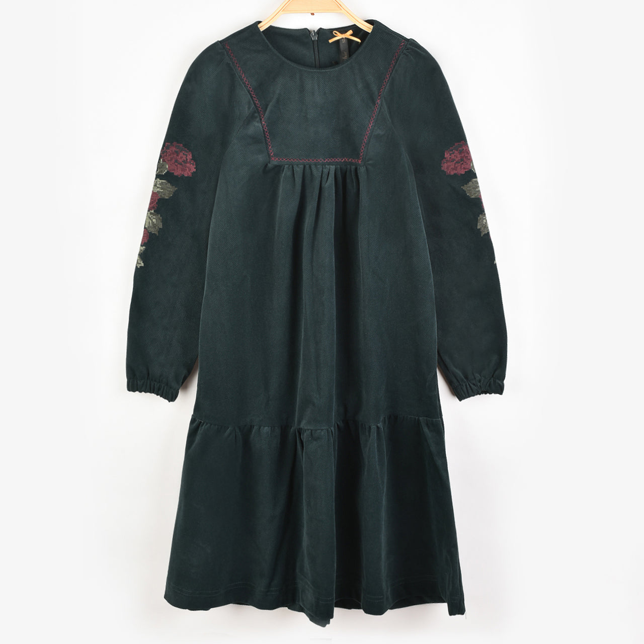 Velour Floral Dress
