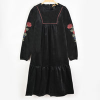 Velour Floral Dress