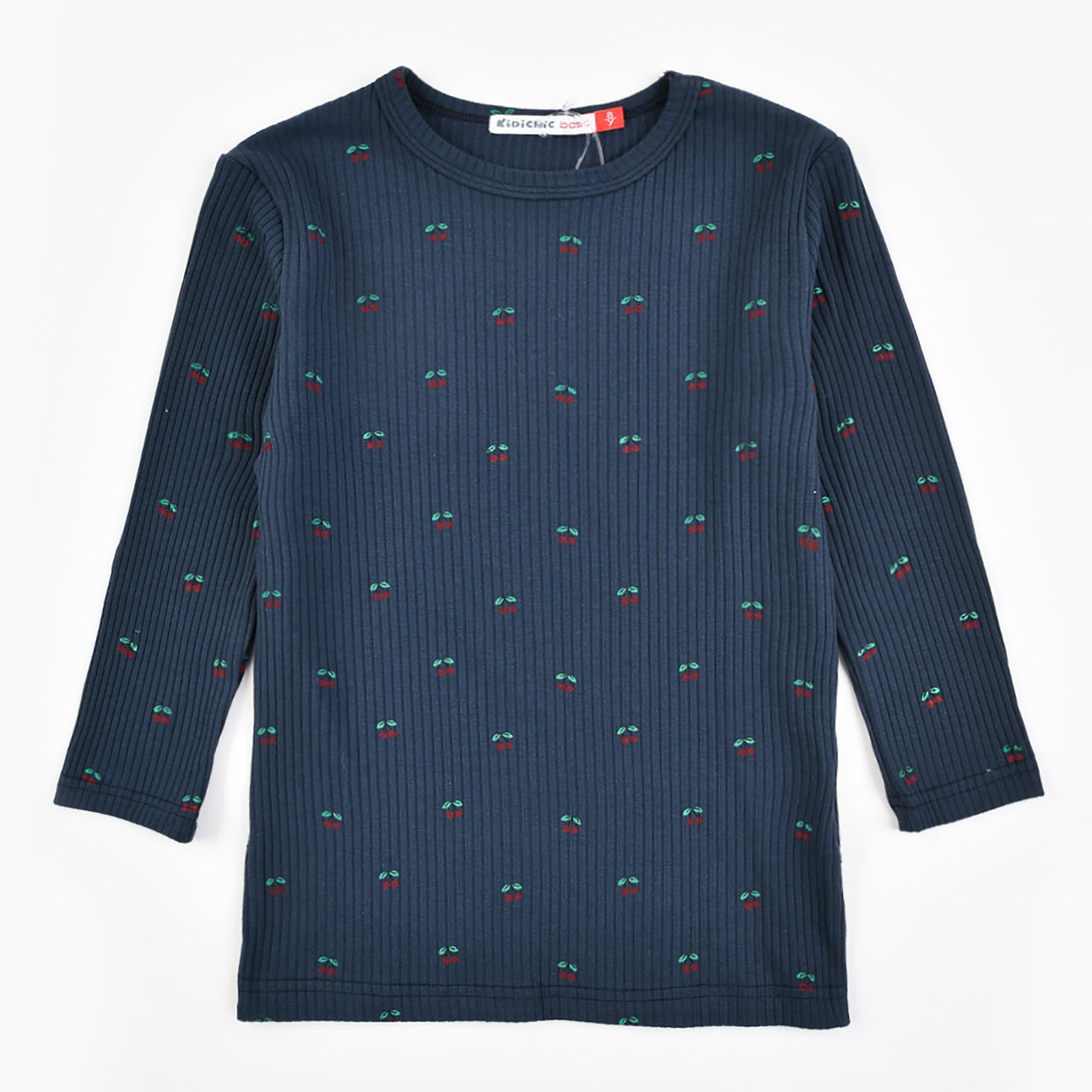 Girls Printed Rib Top