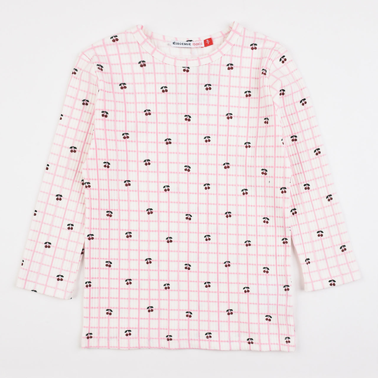 Girls Printed Rib Top
