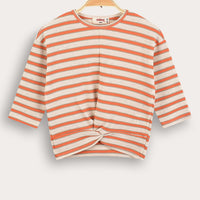 Melange Stripes Girls Shirt