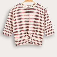 Melange Stripes Girls Shirt