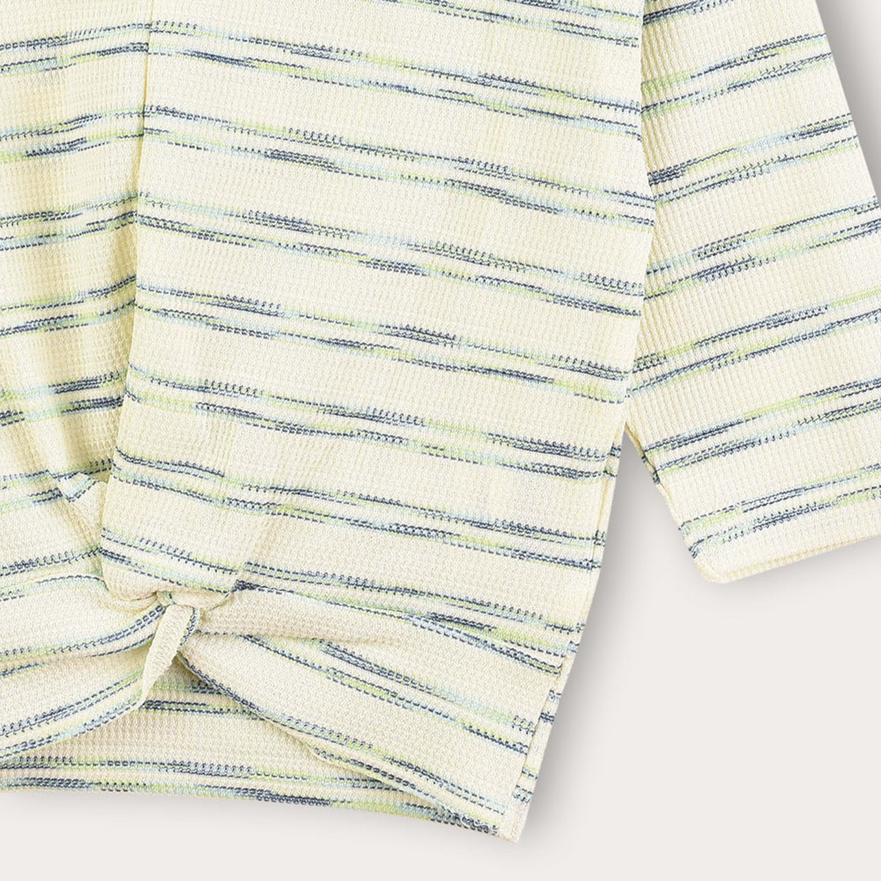 Melange Stripes Girls Shirt
