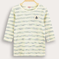 Melange Girls Striped Shirt