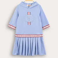 Melange Logo Polo Dress