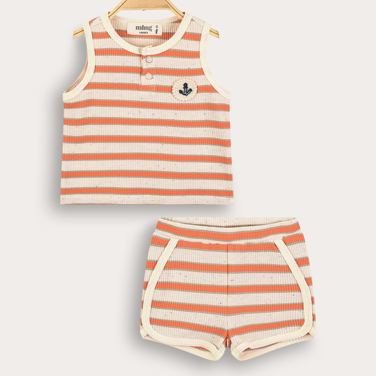 Melange Baby Striped Set