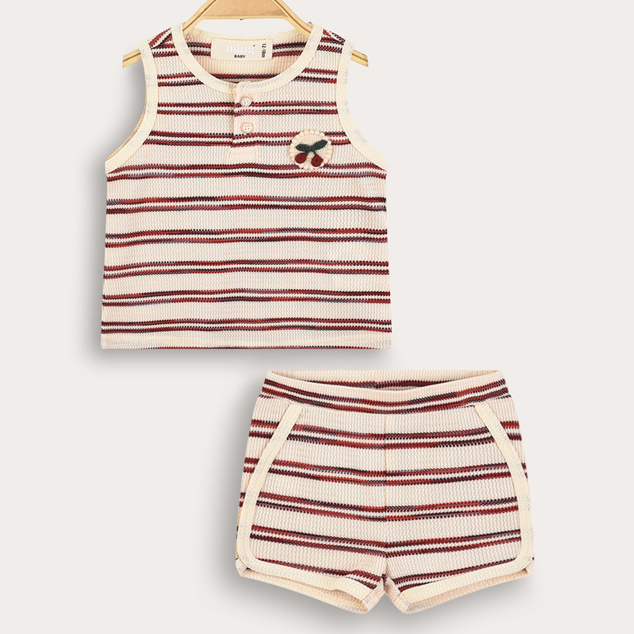Melange Baby Striped Set