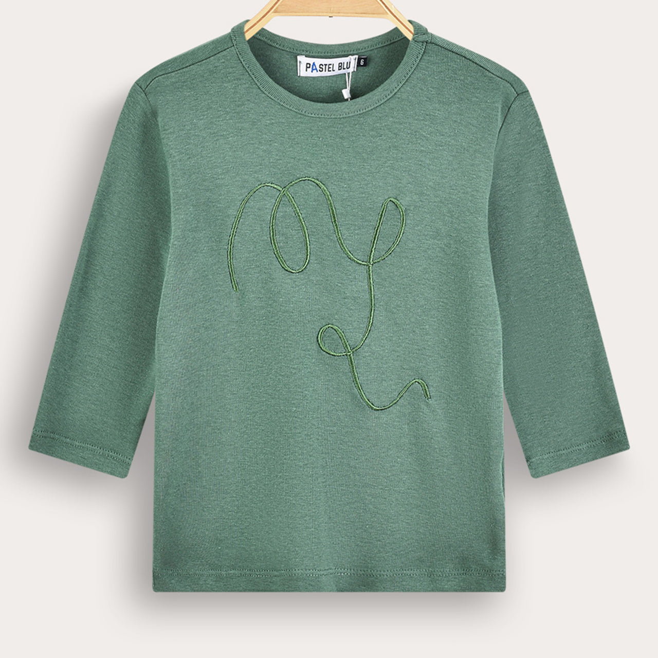 Rib EMB 3/4 Shirt