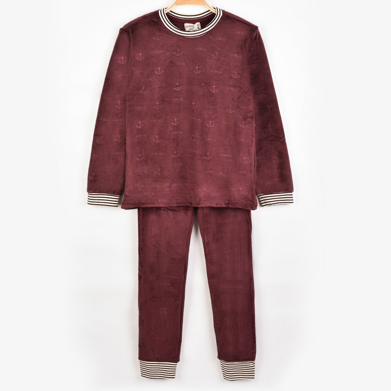 Melange Velour PJ Set