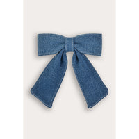 Denim Bow Clip