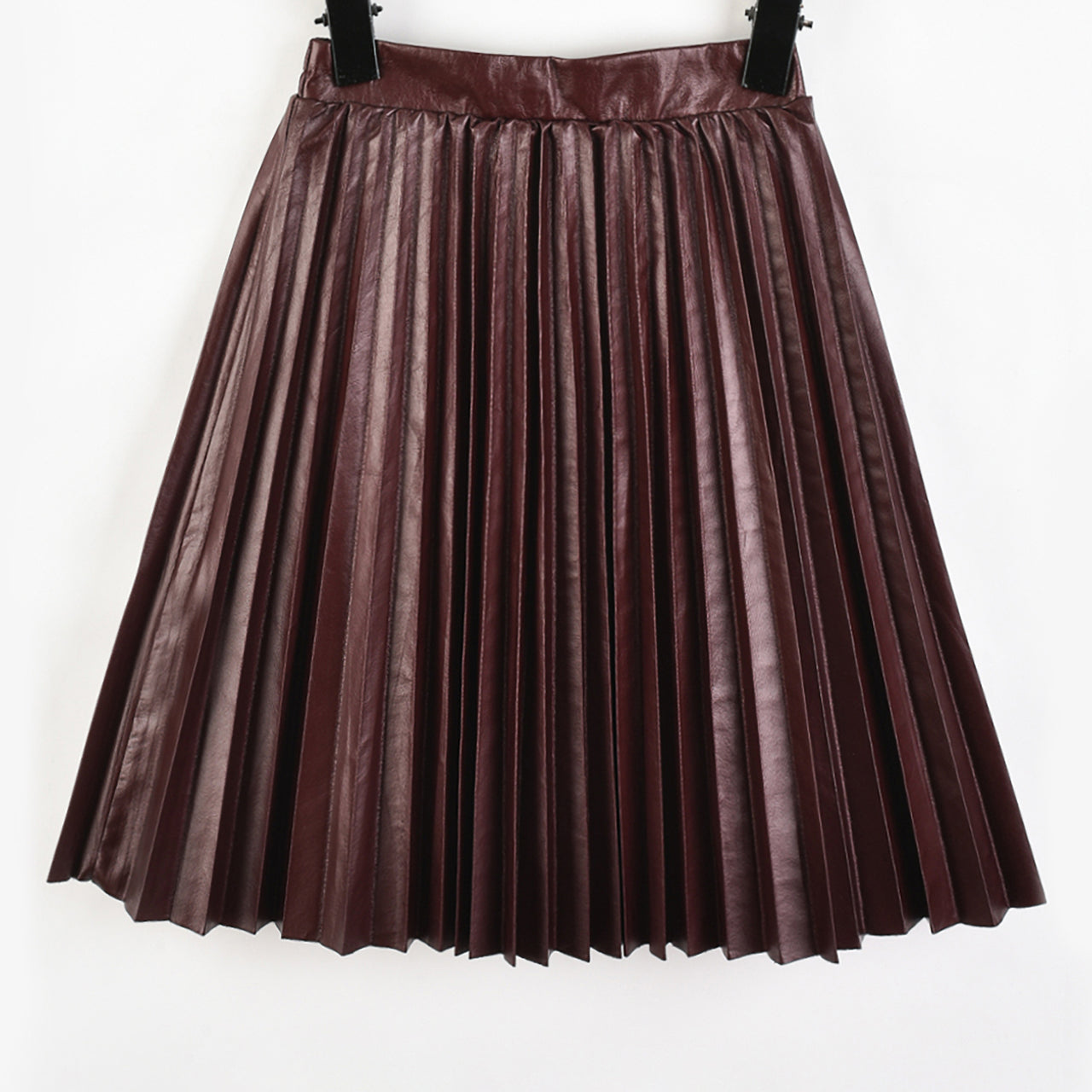 Hadas PU Pleated Skirt