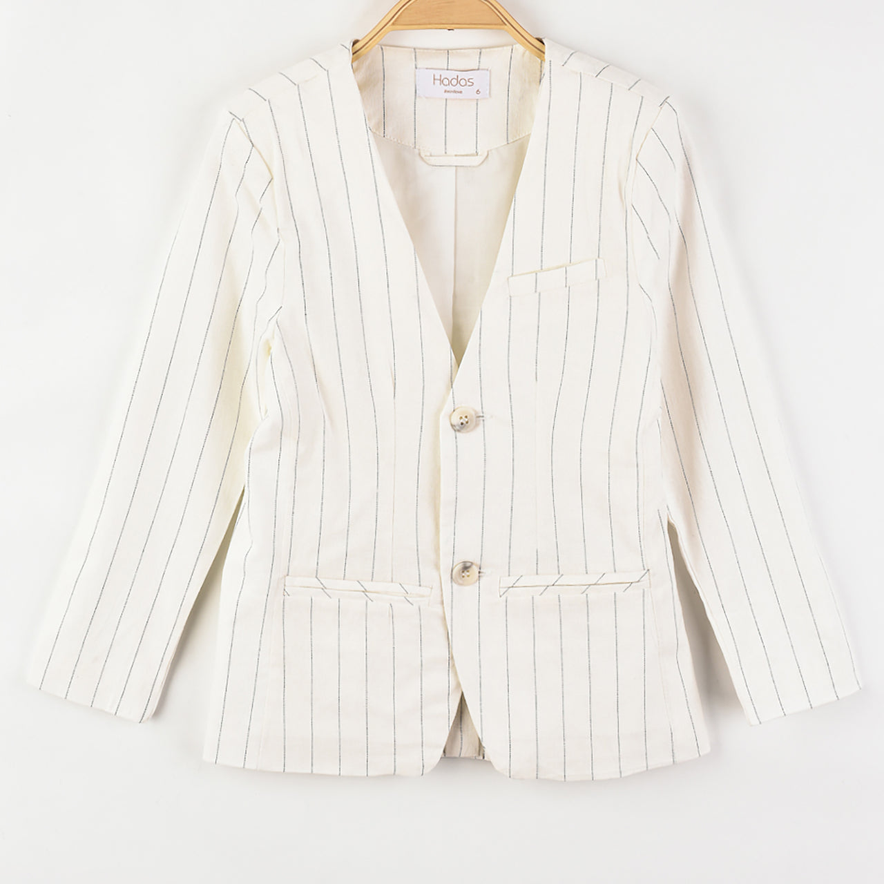 Hadas Striped Linen Blazer