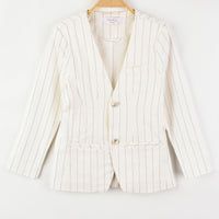 Hadas Striped Linen Blazer